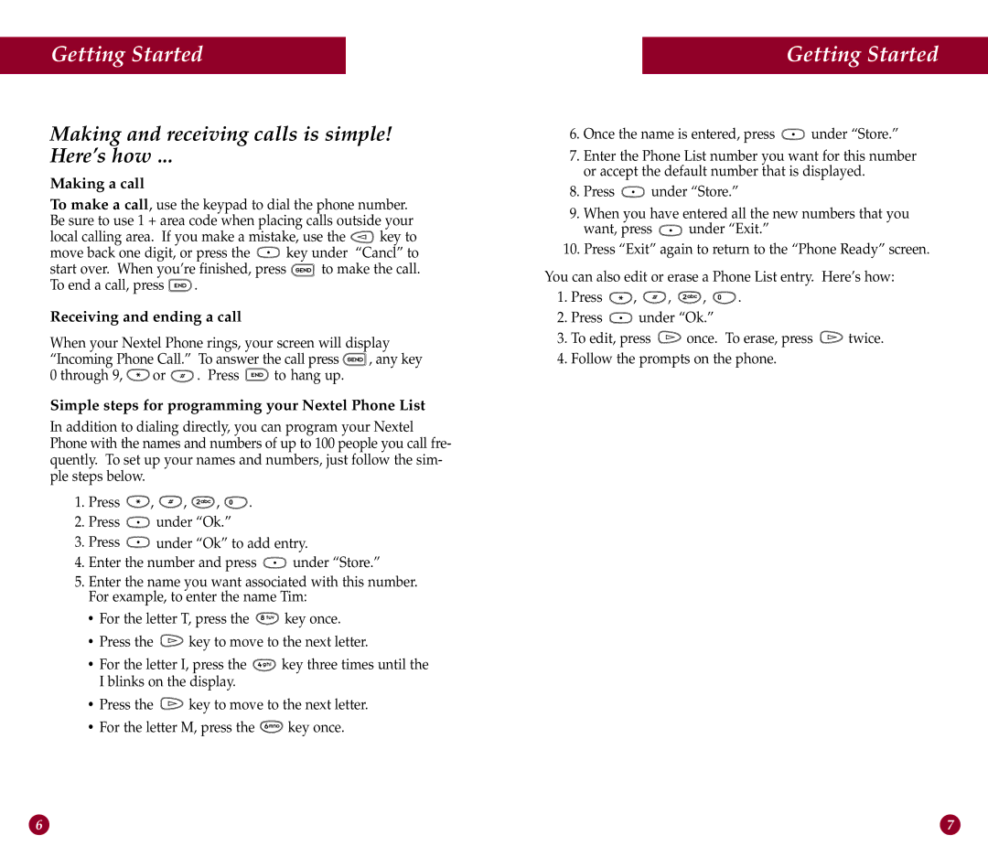 Motorola i390 manual Making and receiving calls is simple Here’s how, Making a call, Receiving and ending a call 