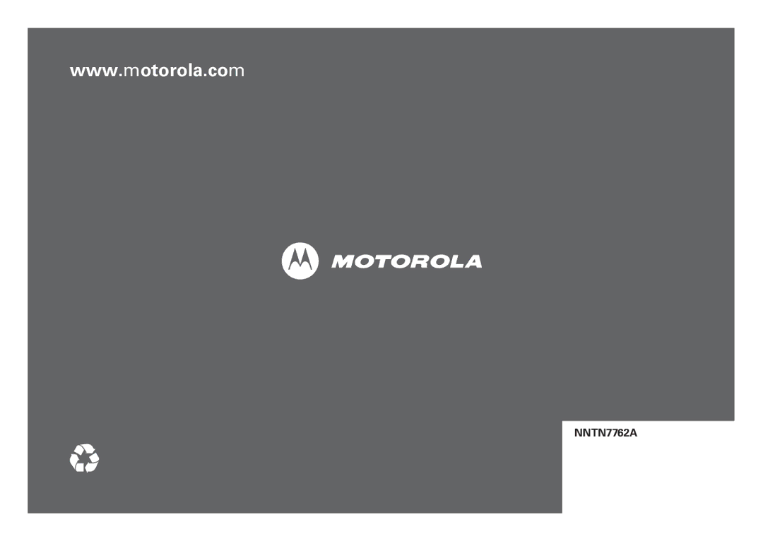 Motorola I465 manual NNTN7762A 