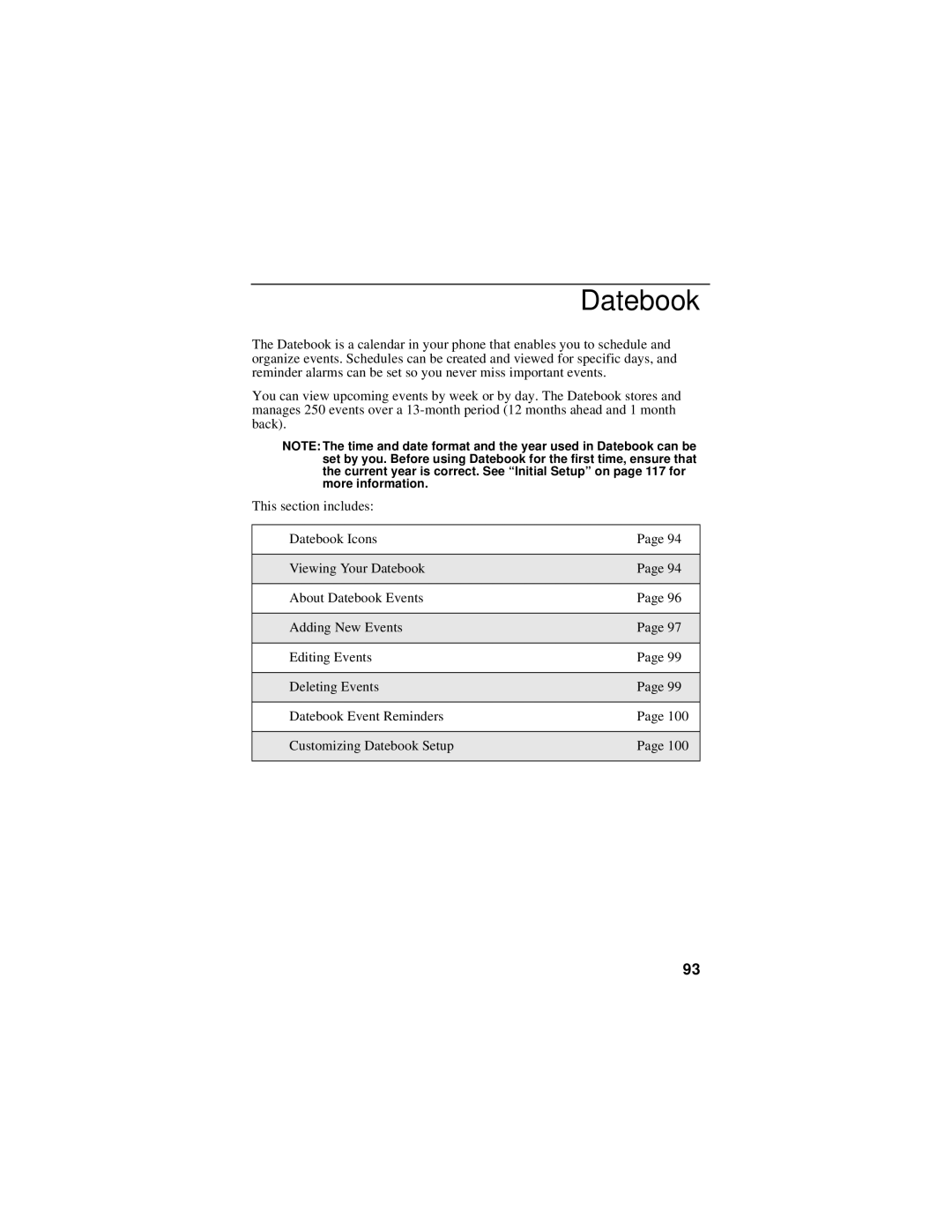 Motorola i50sx manual Datebook 