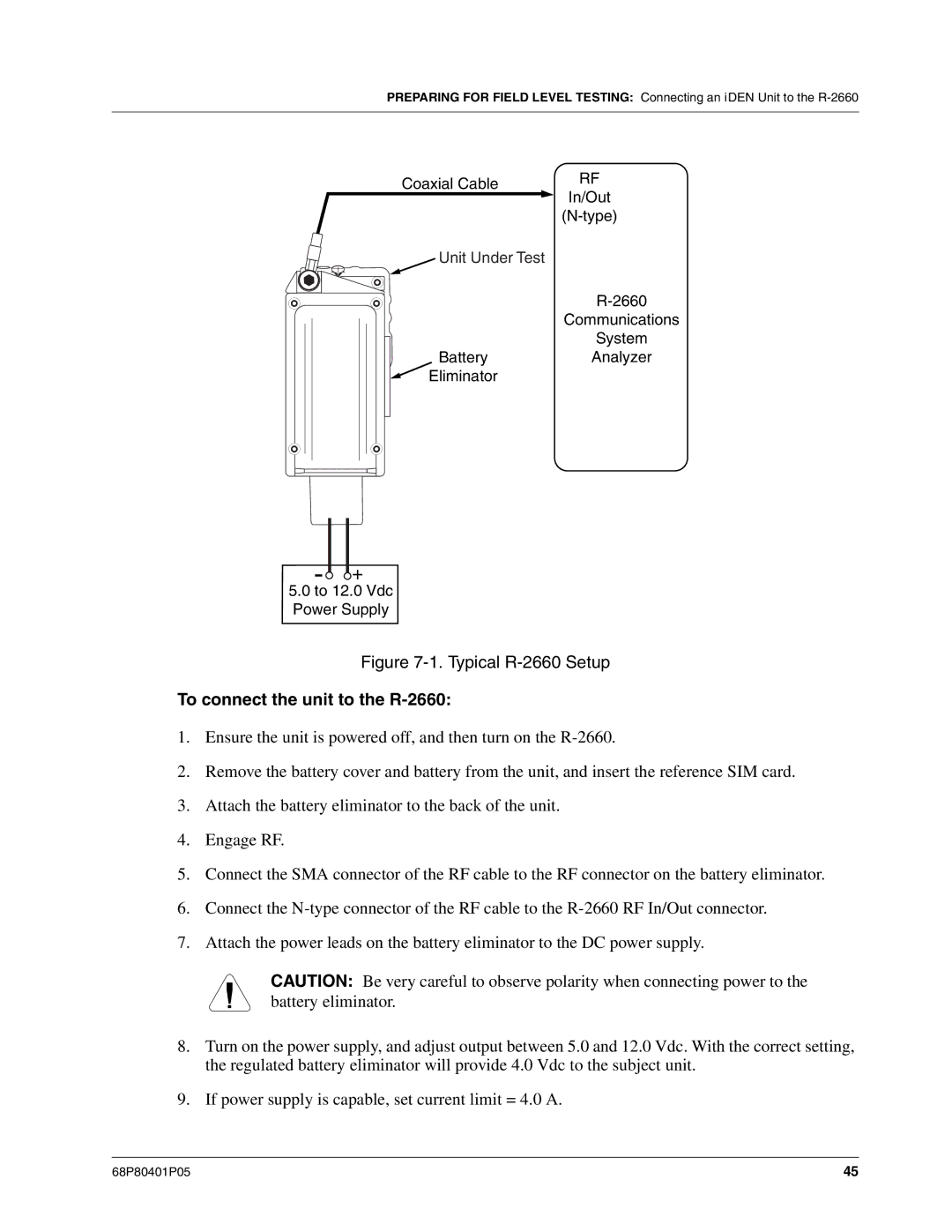 Motorola I580 service manual Typical R-2660 Setup, To connect the unit to the R-2660 