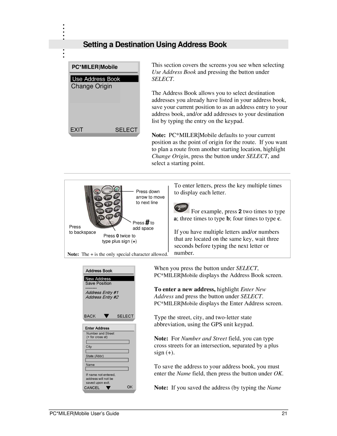 Motorola i88s, i58sr manual Setting a Destination Using Address Book, Select 