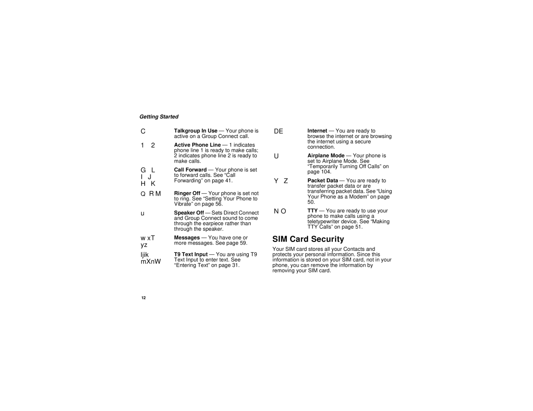 Motorola i710 manual SIM Card Security, Qrm 