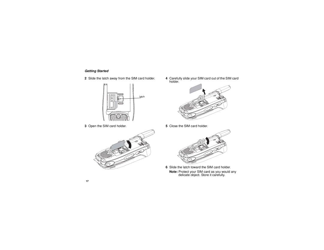 Motorola i760 manual Getting Started 