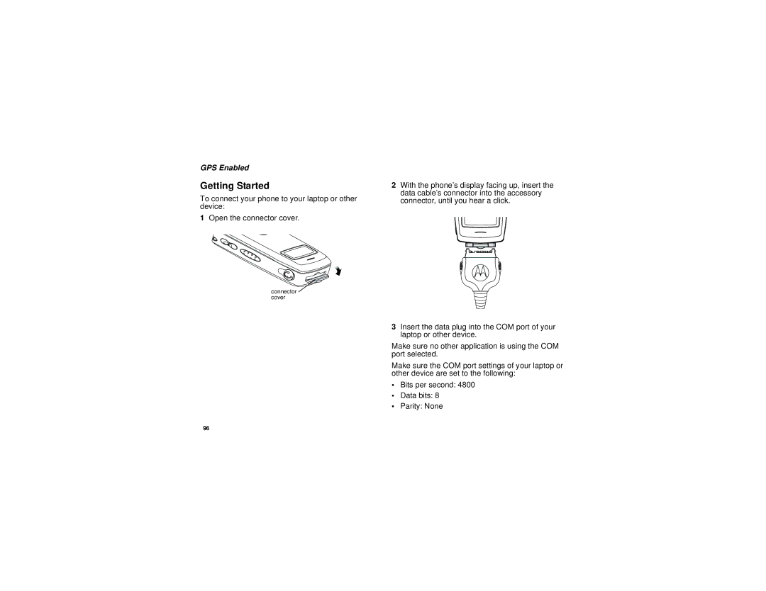 Motorola i830 manual Getting Started 