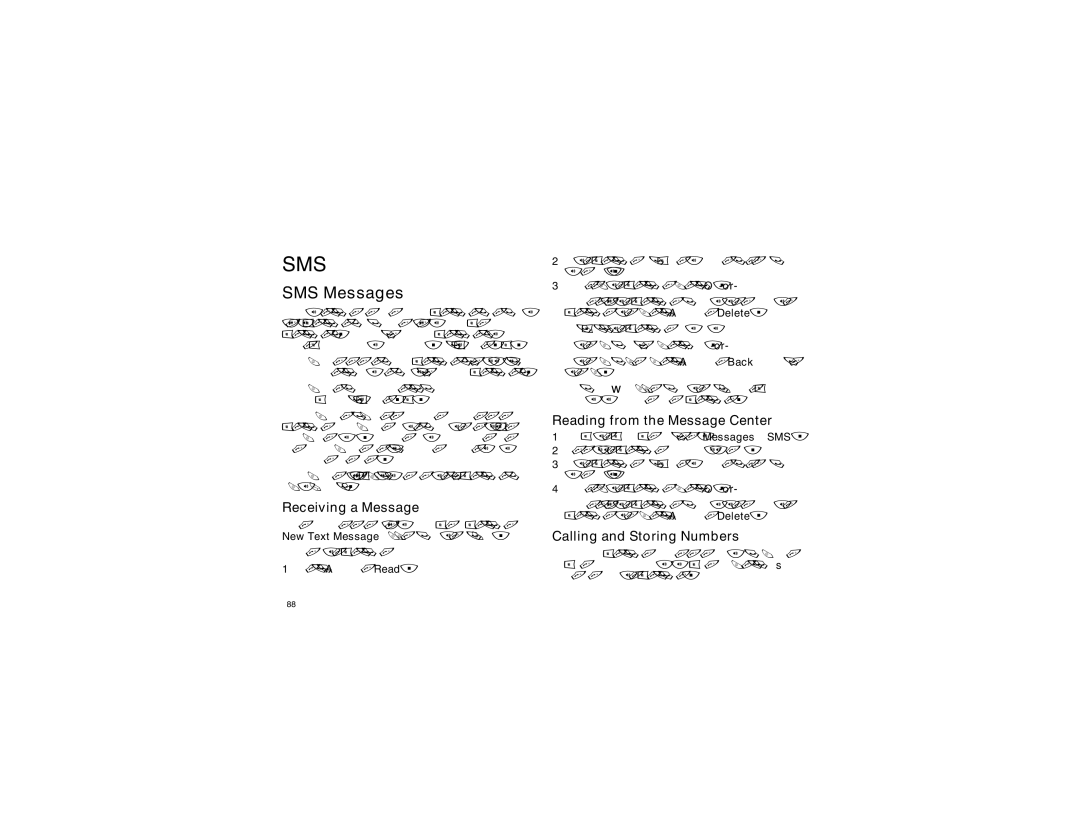 Motorola i855 manual SMS Messages, Calling and Storing Numbers 