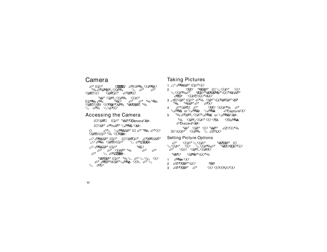 Motorola i855 manual Accessing the Camera, Taking Pictures, Setting Picture Options 