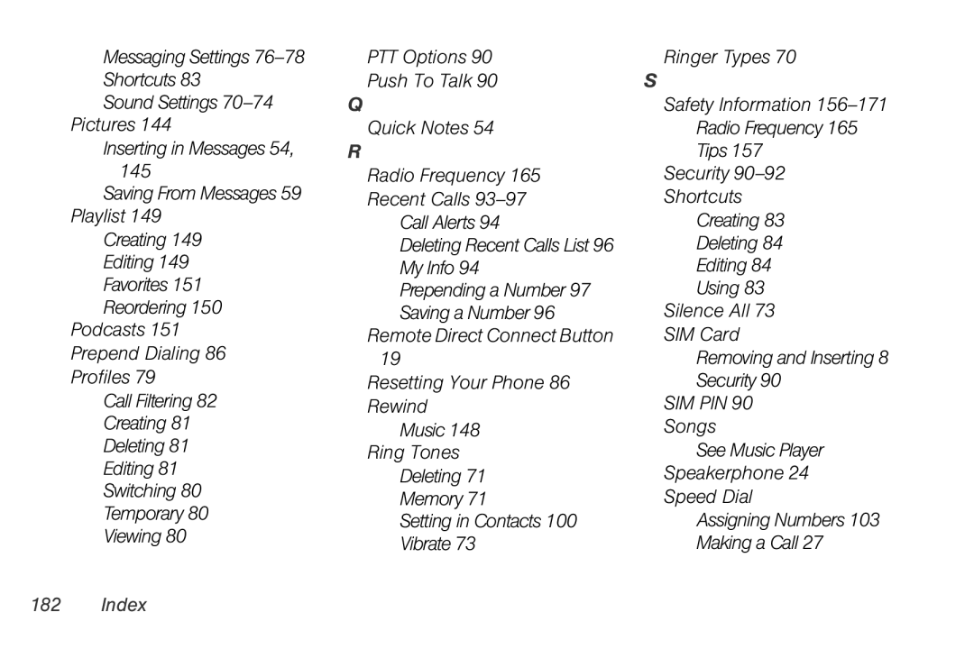 Motorola I856 manual Sim Pin 