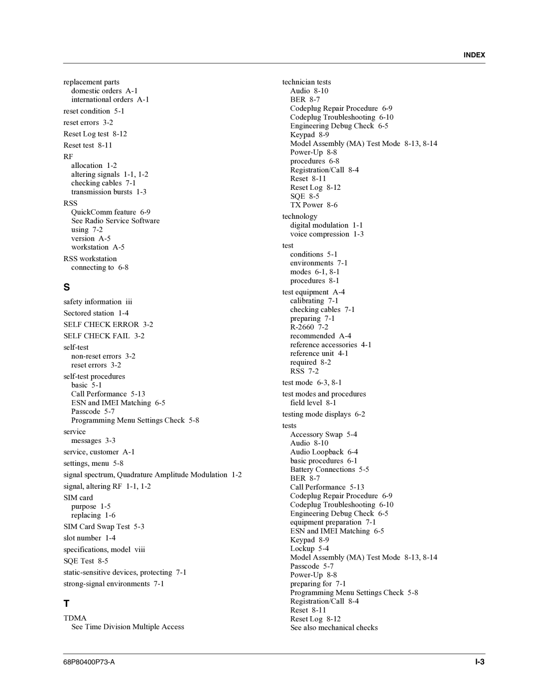 Motorola i860 manual Rss 