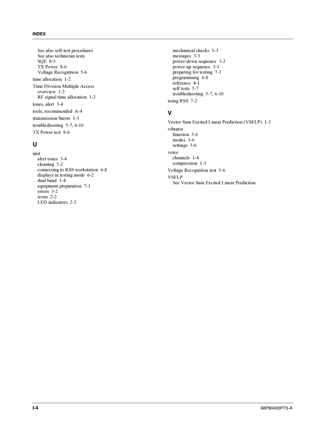 Motorola i860 manual Vselp 