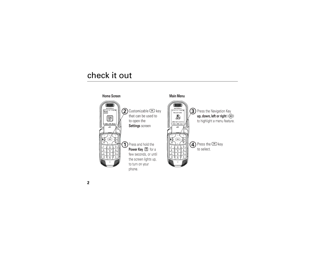 Motorola i876 manual Check it out, Customizable Okey that can be used to to open 