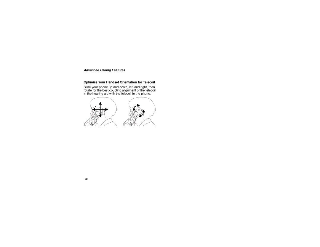 Motorola i880 manual Optimize Your Handset Orientation for Telecoil 