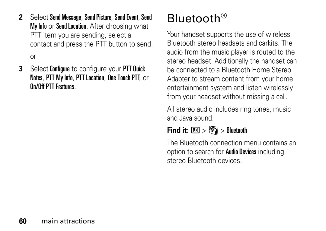 Motorola i9 manual Bluetooth 