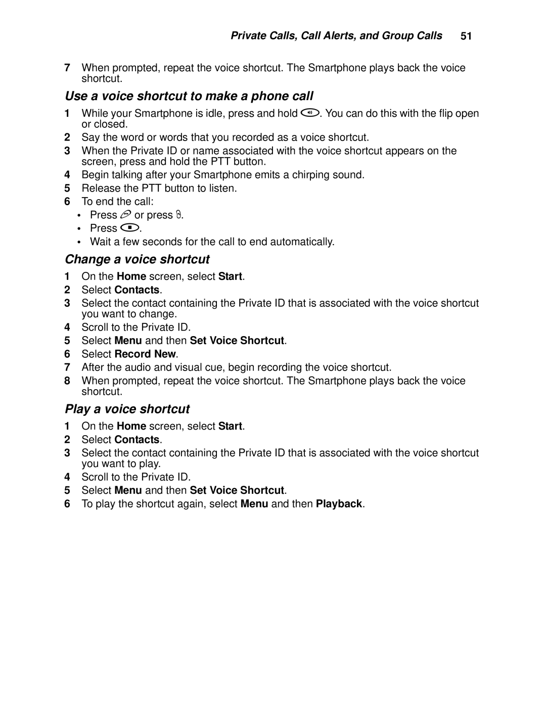 Motorola i930 manual Use a voice shortcut to make a phone call 