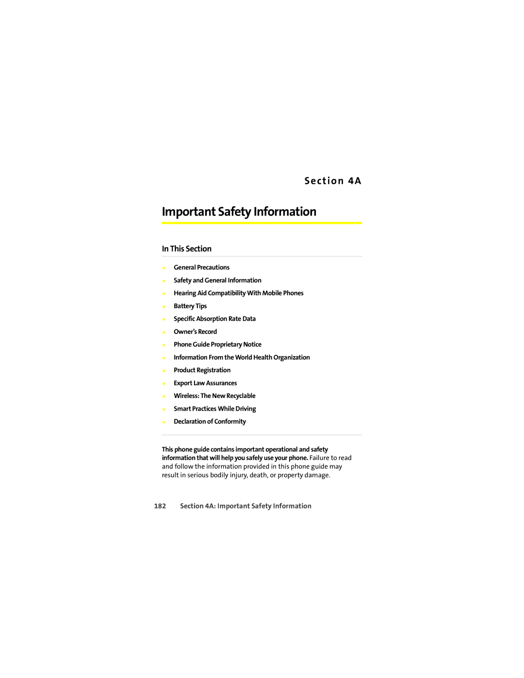 Motorola ic502 manual Important Safety Information 