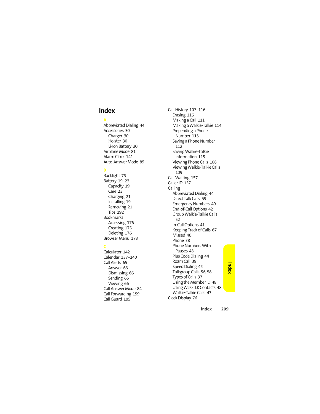 Motorola ic502 manual Index 