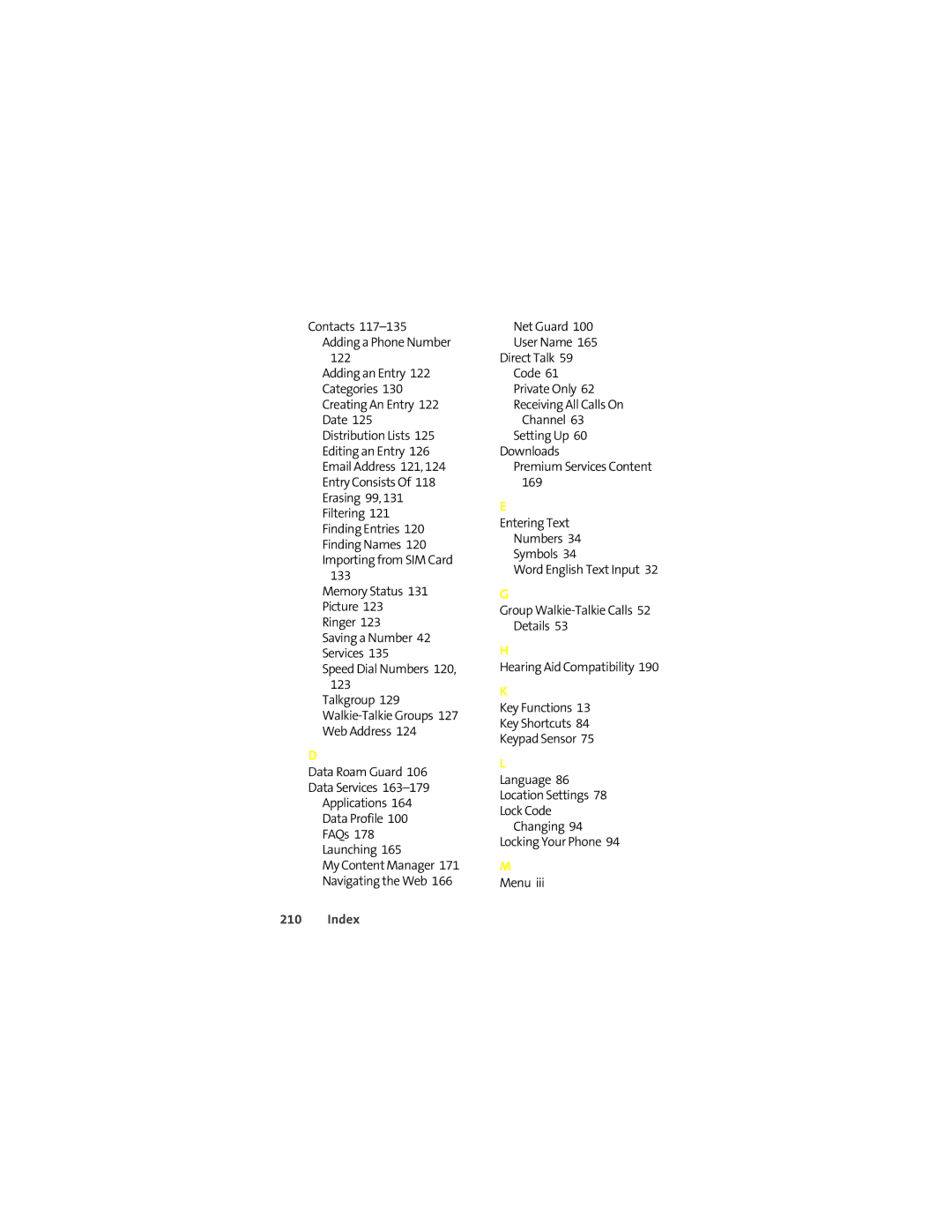 Motorola ic502 manual Index 