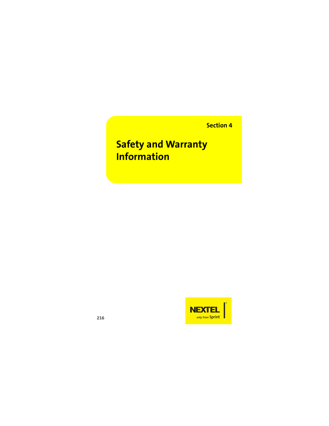 Motorola Ic602 manual Safety and Warranty Information, 216 