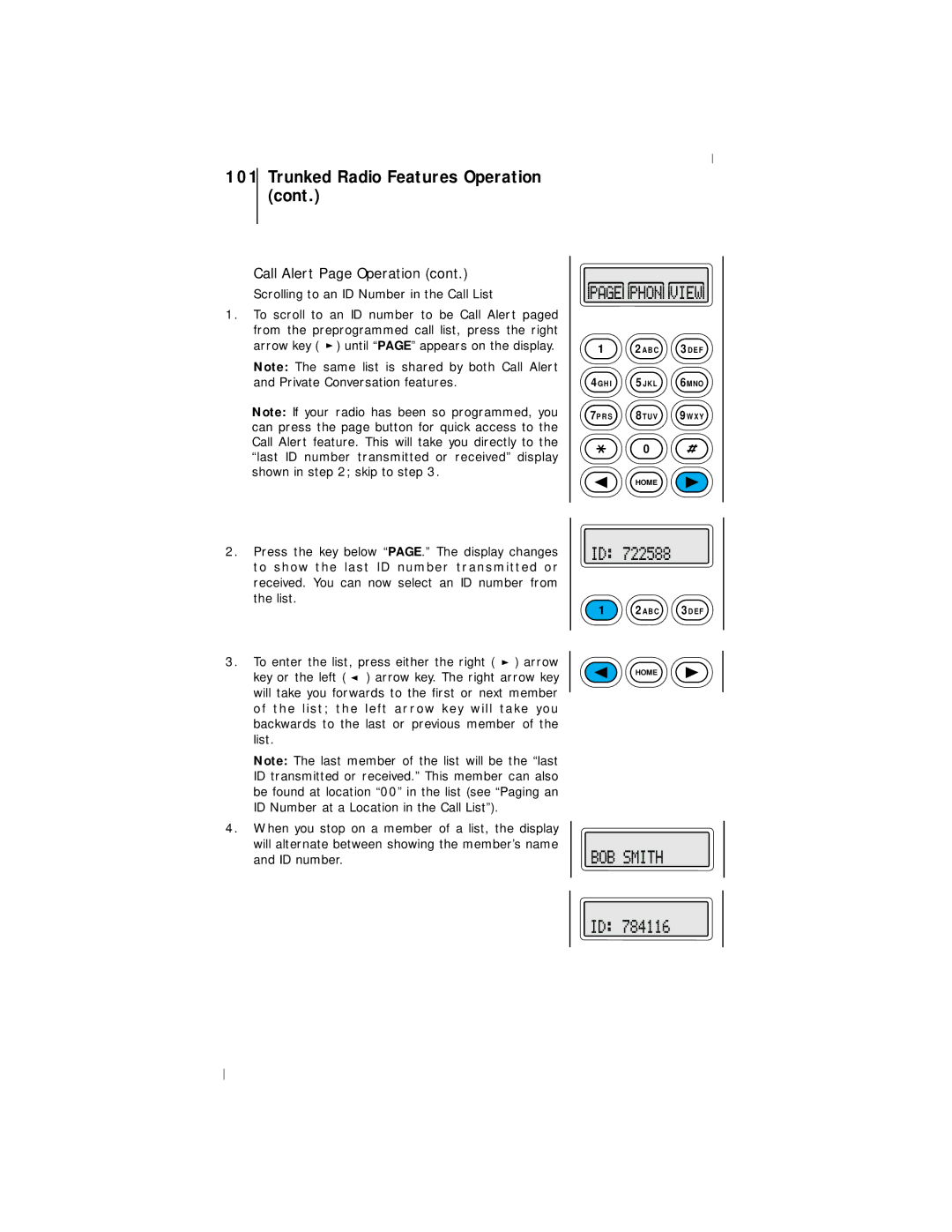 Motorola III operating instructions Trunked Radio Features Operation 