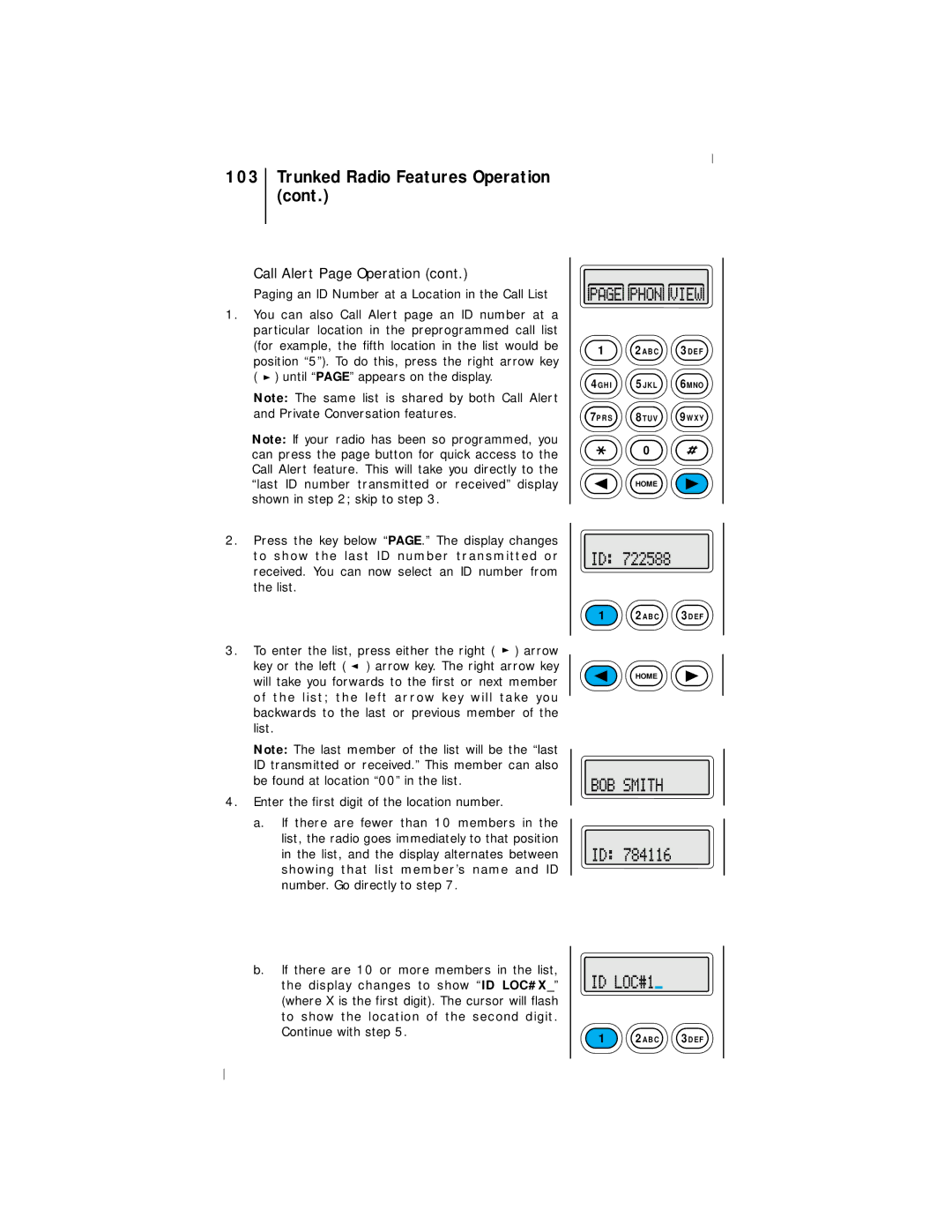 Motorola III operating instructions Trunked Radio Features Operation 