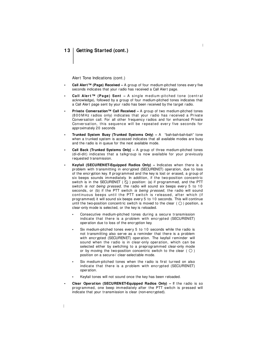 Motorola III operating instructions Getting Started 