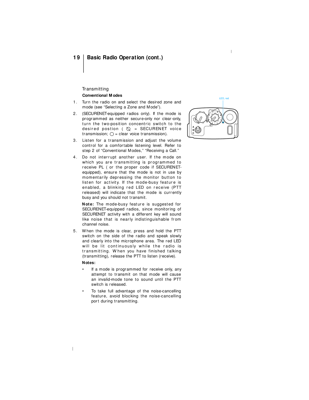 Motorola III operating instructions Transmitting 