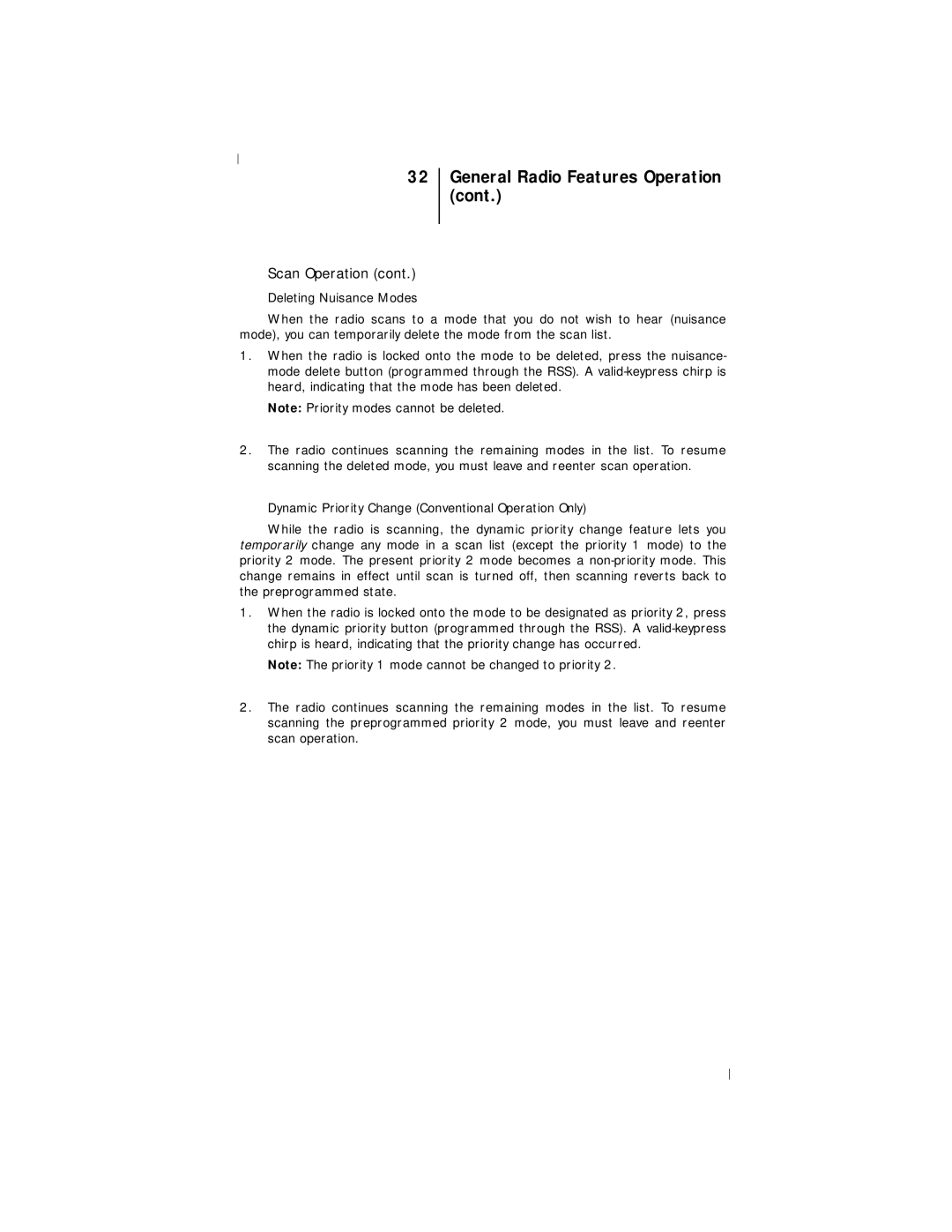 Motorola III operating instructions General Radio Features Operation 