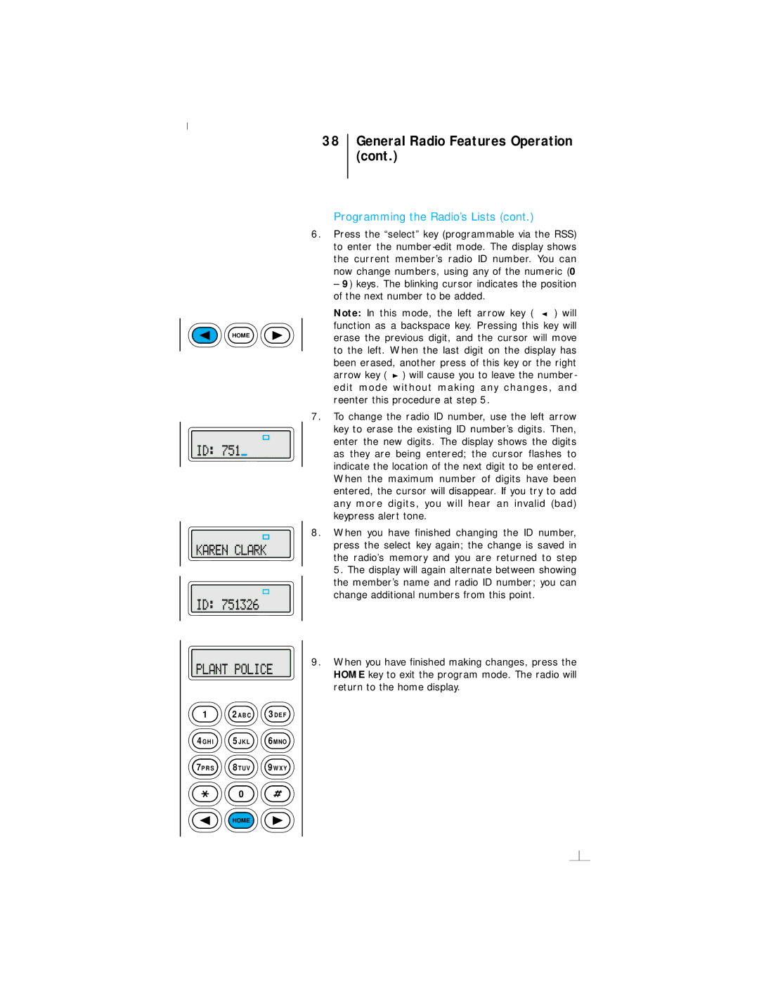 Motorola III operating instructions 8TUV 