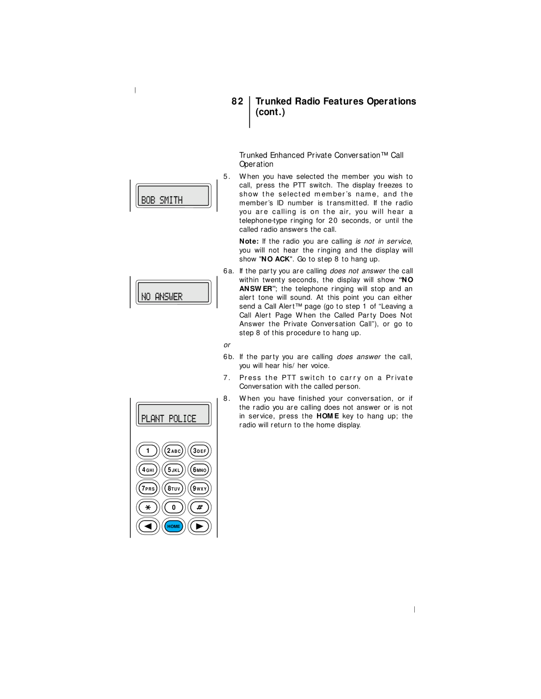 Motorola III operating instructions Trunked Radio Features Operations 