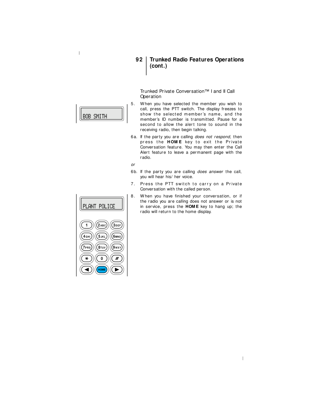 Motorola III operating instructions Trunked Radio Features Operations 