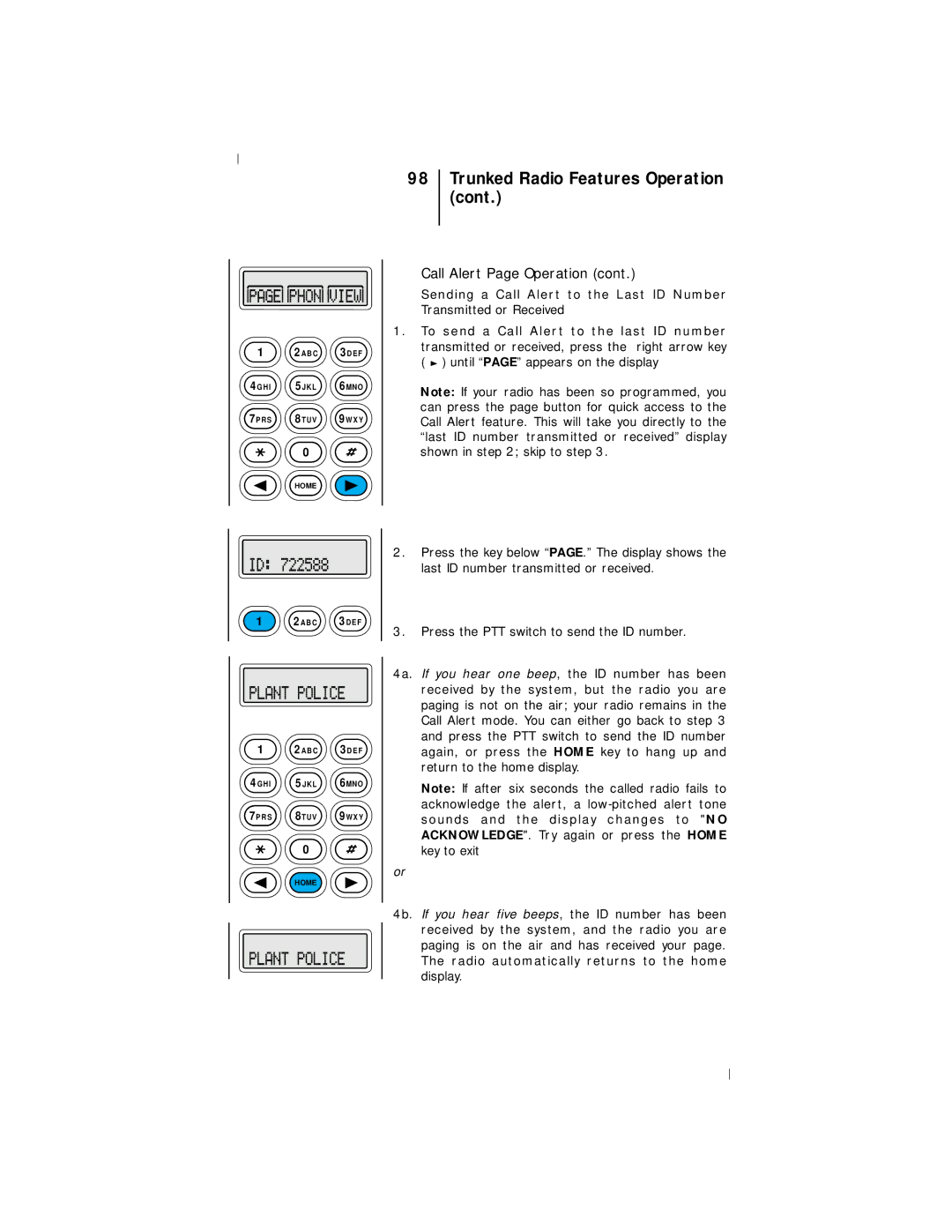 Motorola III operating instructions JKL 6MNO 