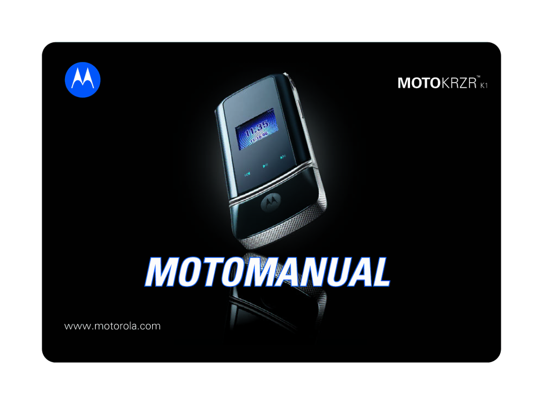 Motorola K1 manual Motomanual 