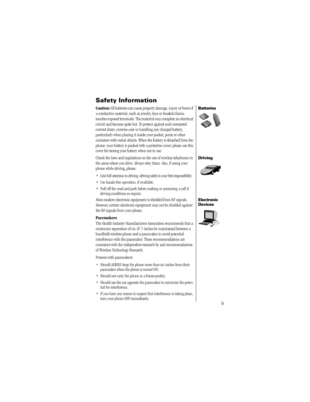 Motorola K1m specifications Pacemakers, Batteries Driving Electronic Devices 