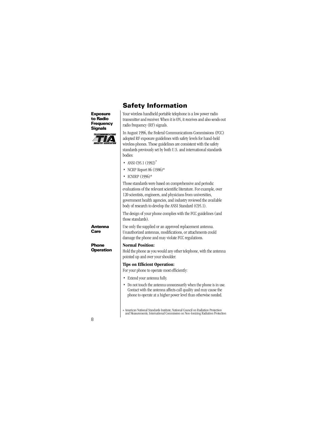 Motorola K1m specifications Safety Information, Antenna Care Phone Operation 