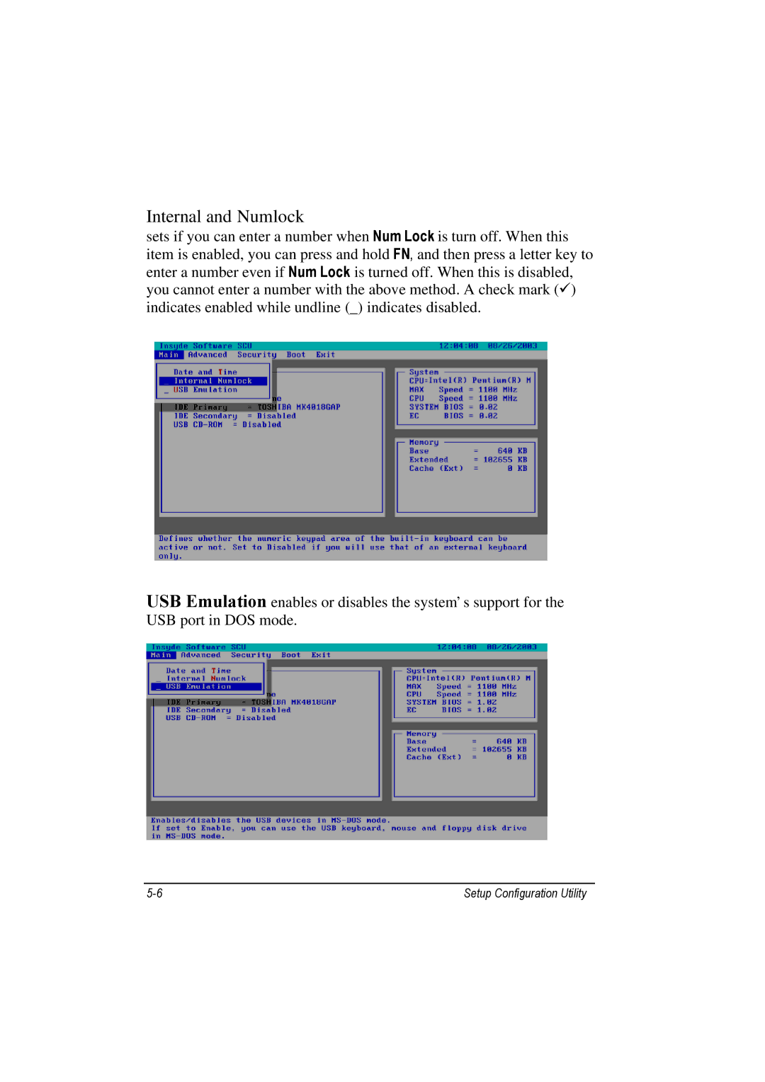 Motorola L3391, L3392 owner manual Internal and Numlock 