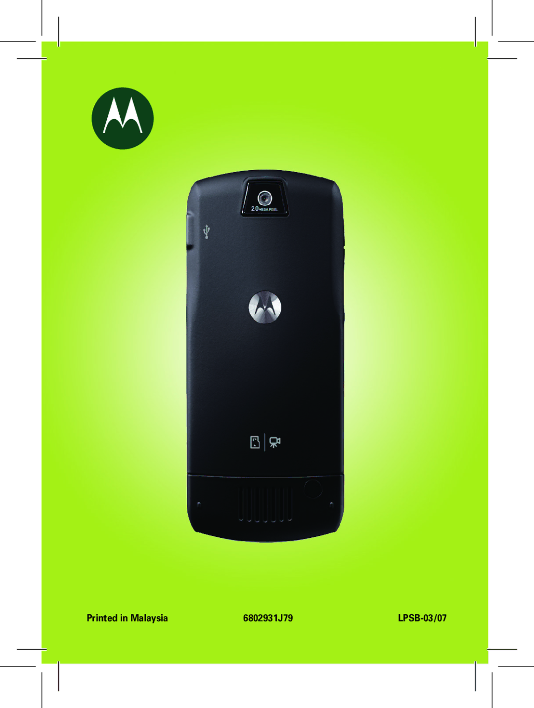 Motorola L72 manual 6802931J79 