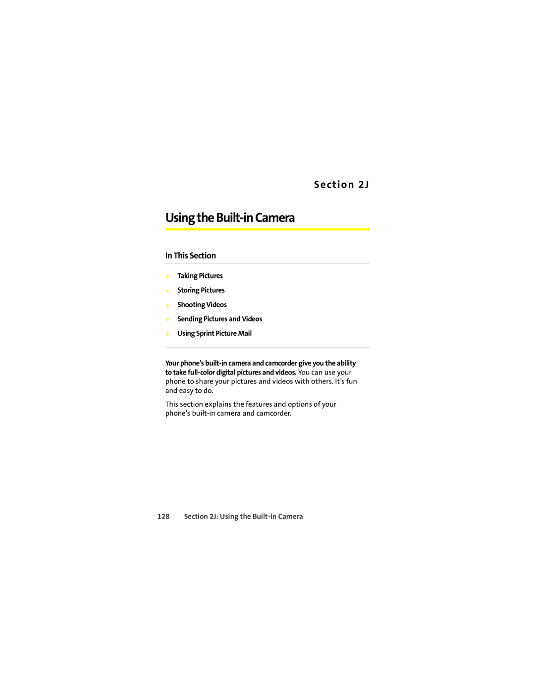 Motorola L7c manual Using the Built-in Camera 