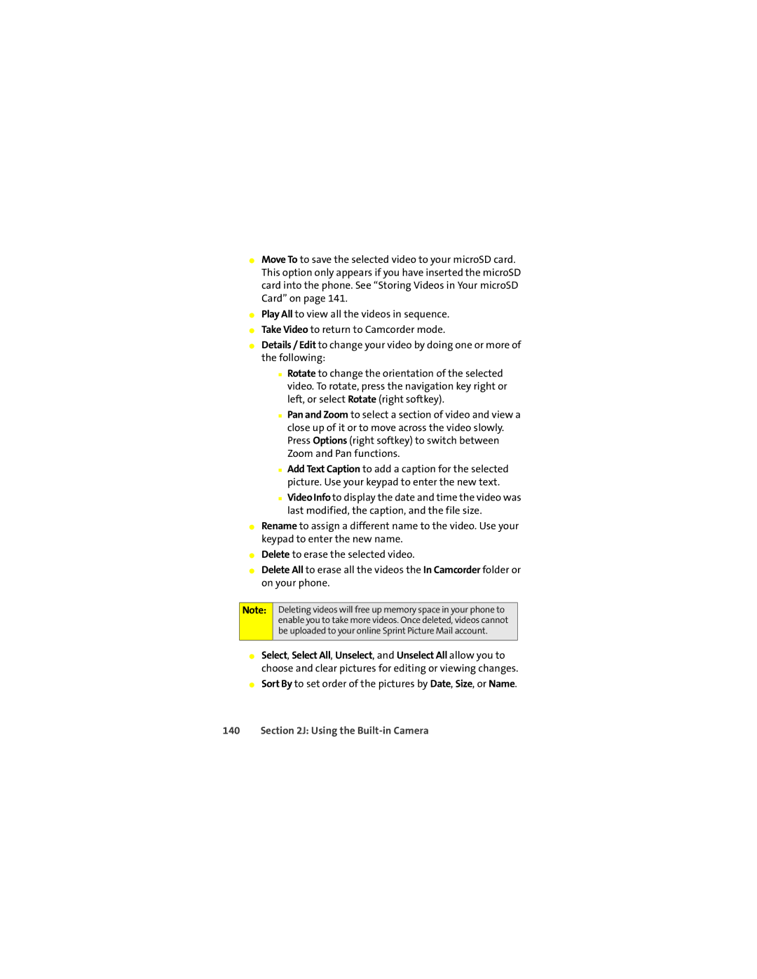 Motorola L7c manual Using the Built-in Camera 