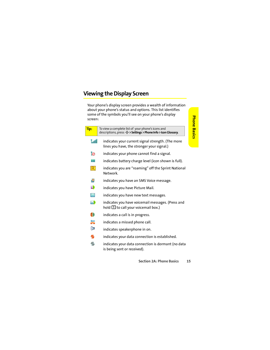 Motorola L7c manual Viewing the Display Screen, Tip 