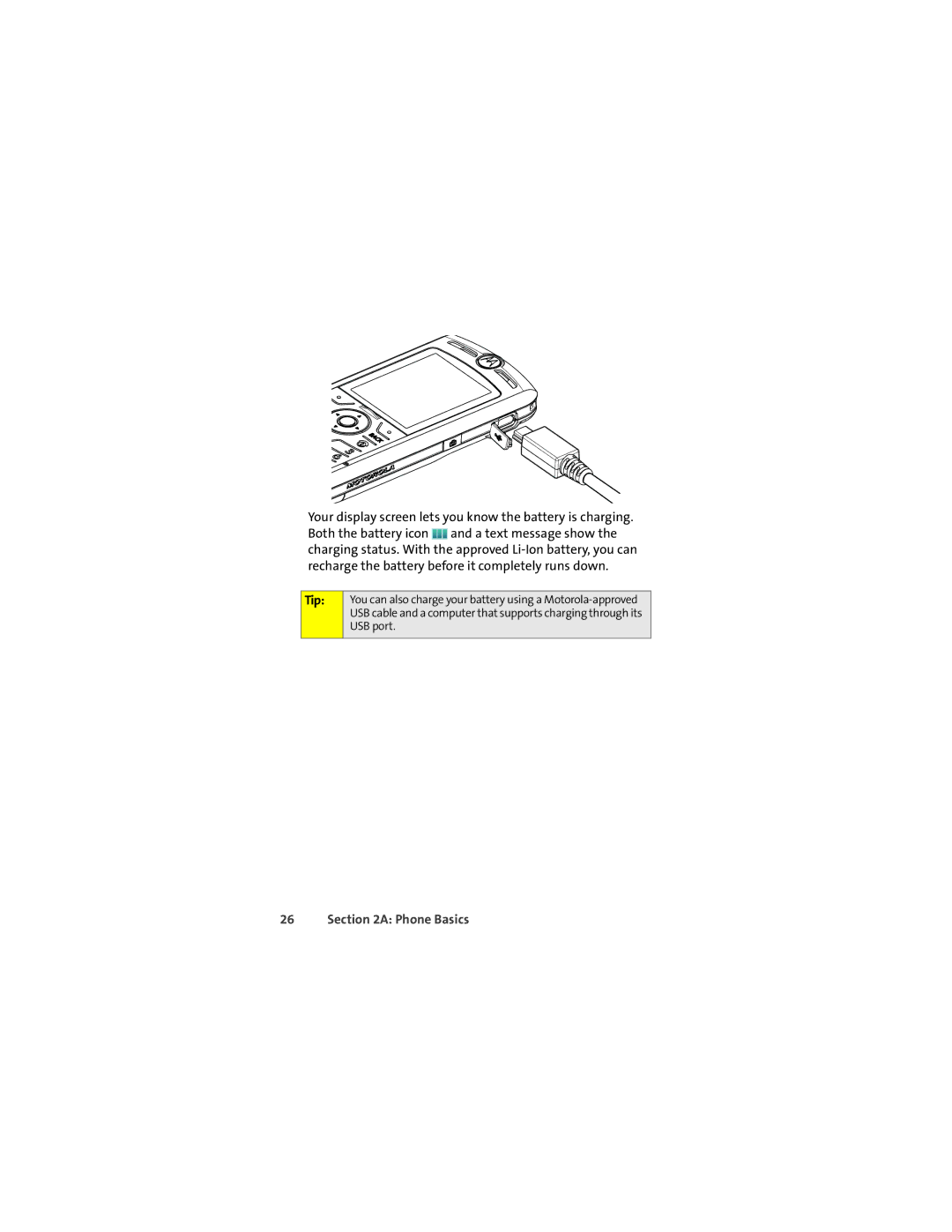 Motorola L7c manual Tip 