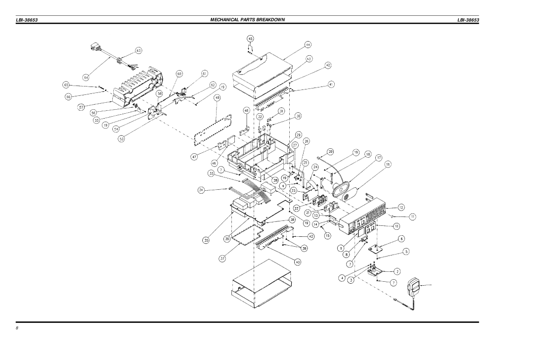 Motorola LBI-38653 manual Mechanical Parts Breakdown 