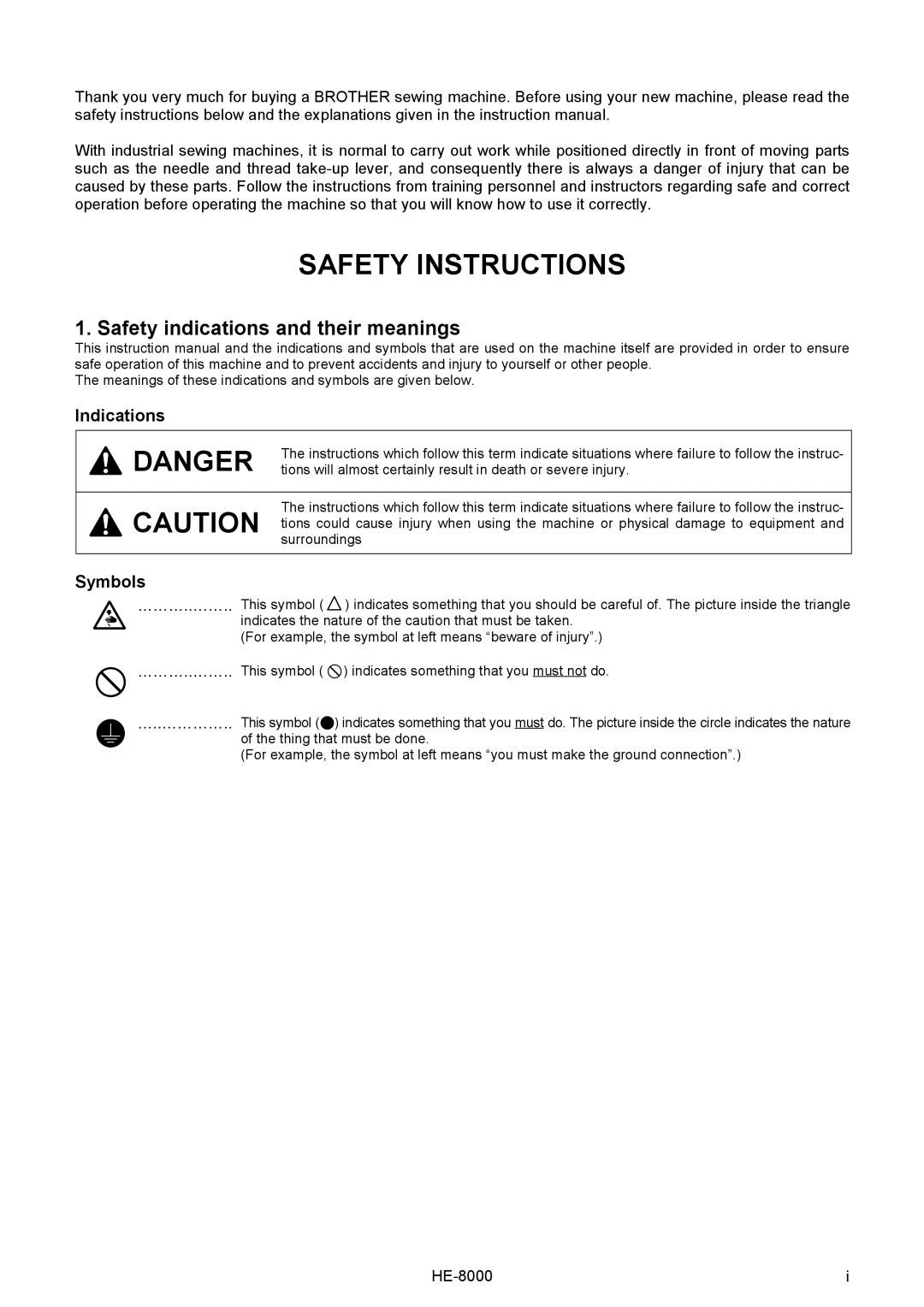 Motorola LH4-B800E, HE-8000 I instruction manual Safety Instructions 