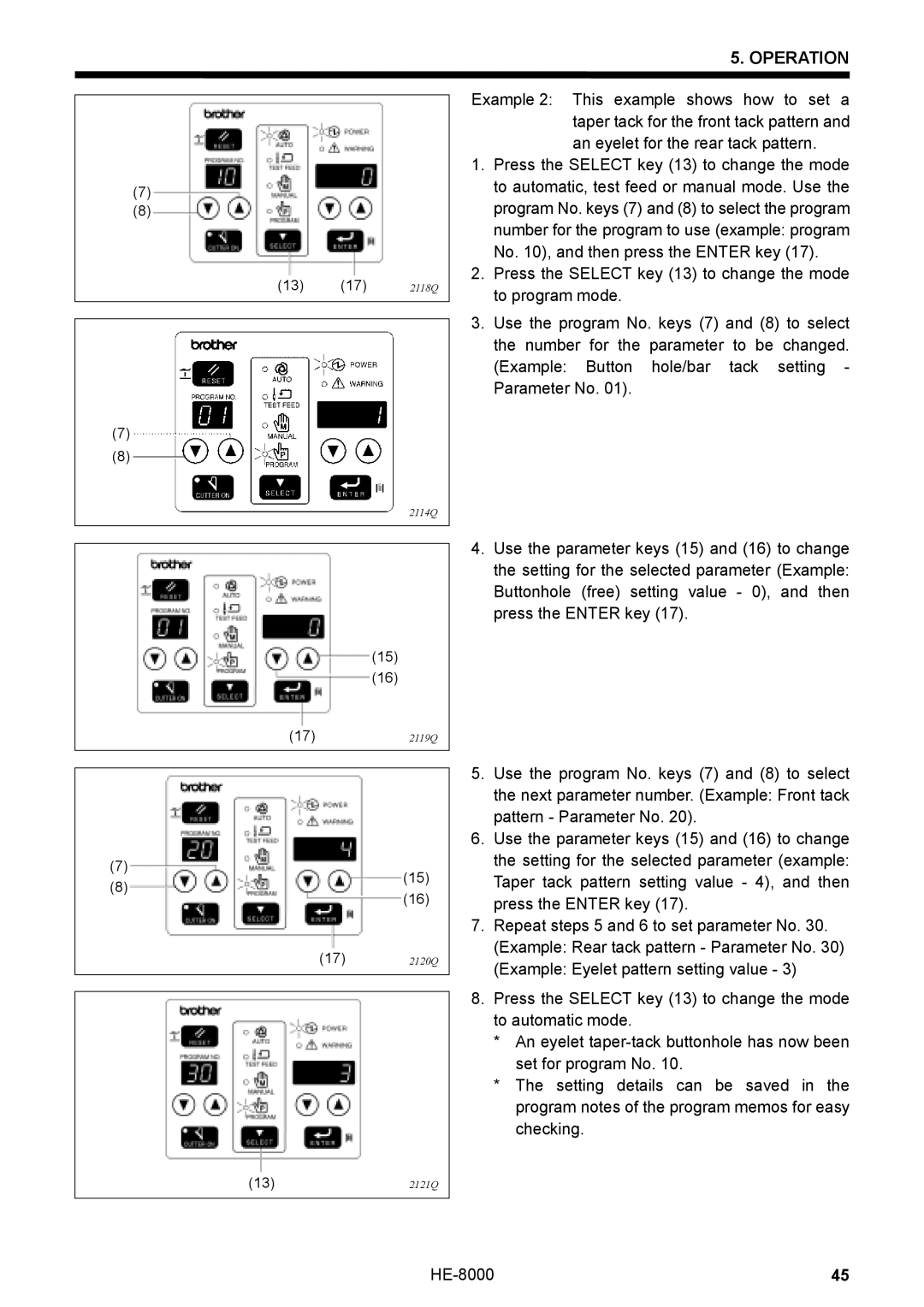 Motorola HE-8000 I, LH4-B800E instruction manual 13 17 2118Q 