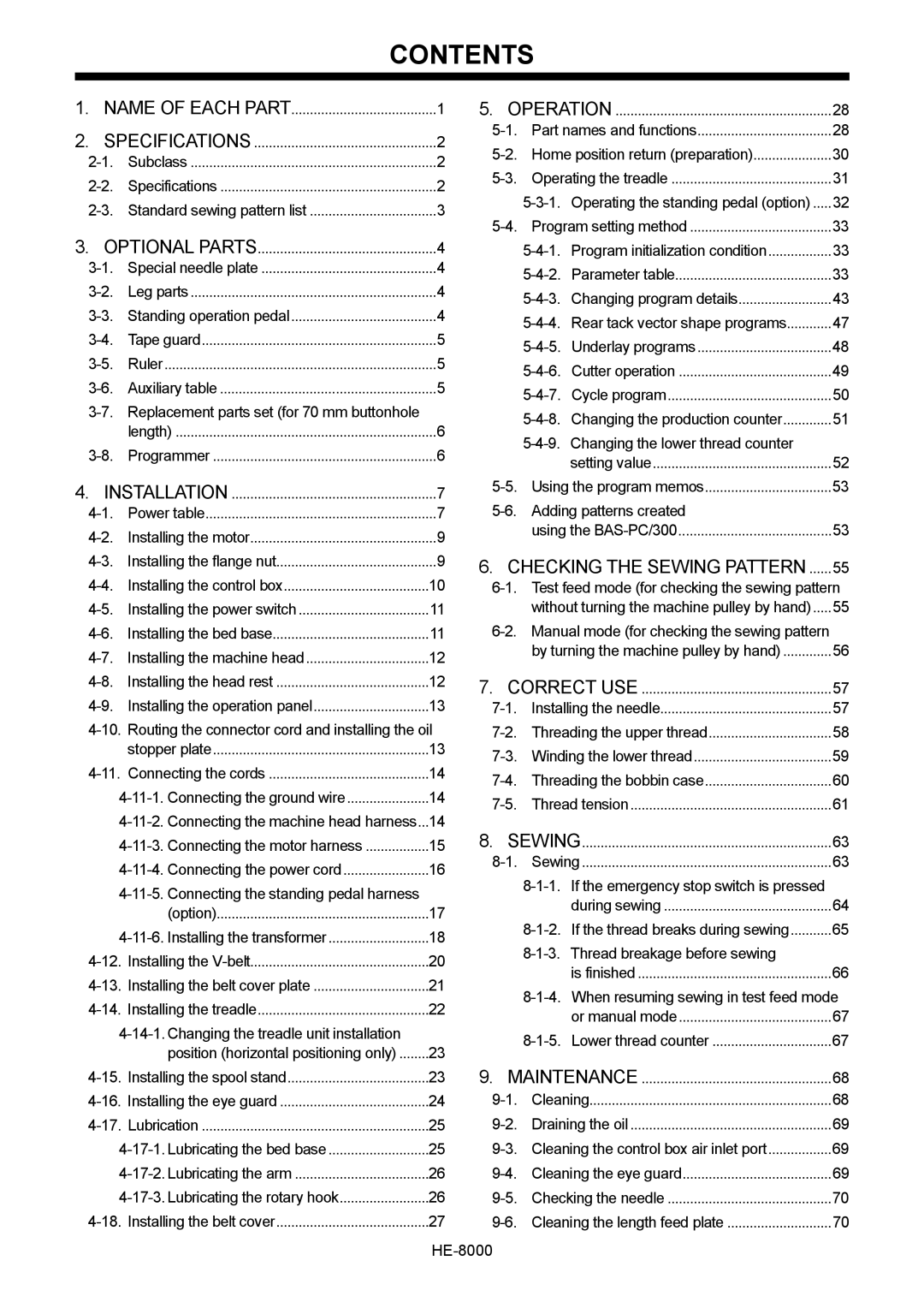 Motorola LH4-B800E, HE-8000 I instruction manual Contents 