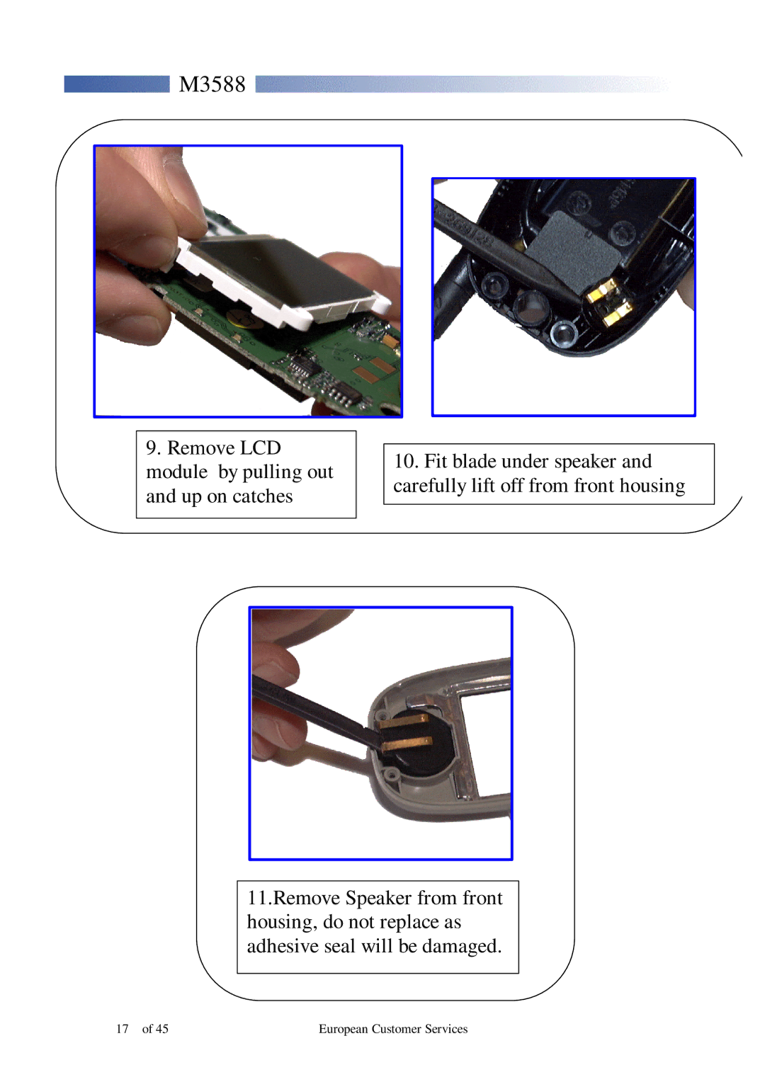 Motorola M3588 service manual 