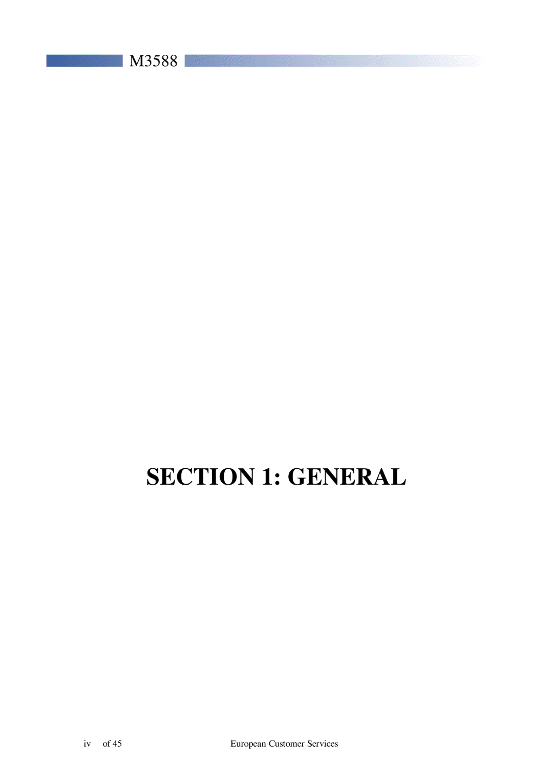 Motorola M3588 service manual General 