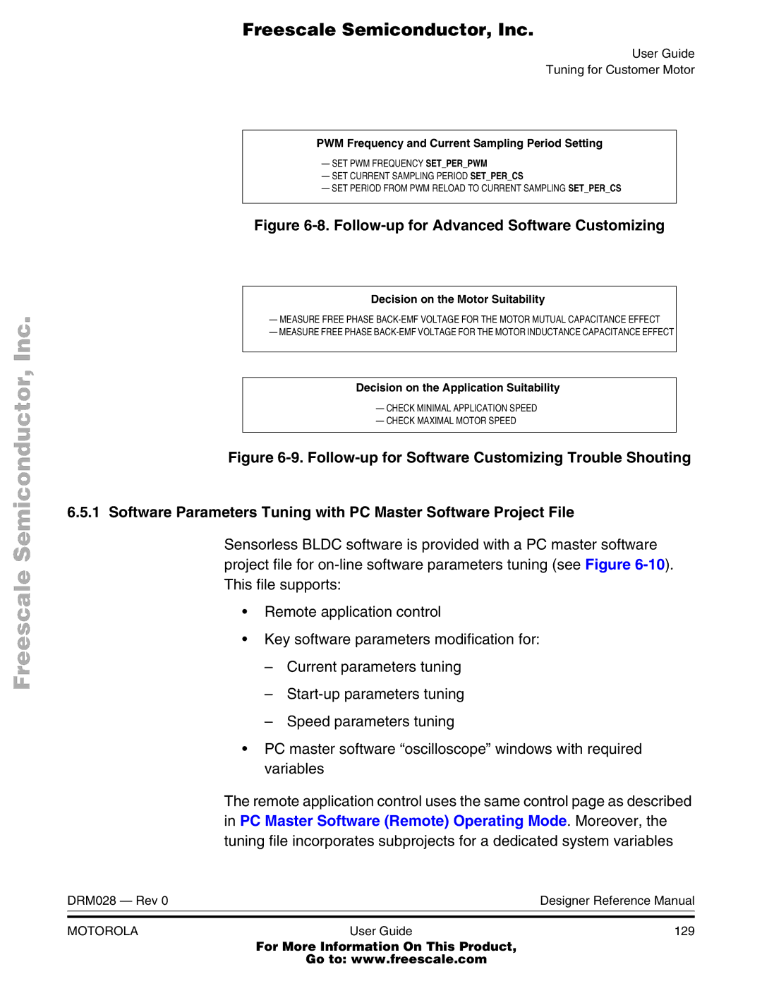 Motorola M68HC08 manual Follow-up for Advanced Software Customizing 