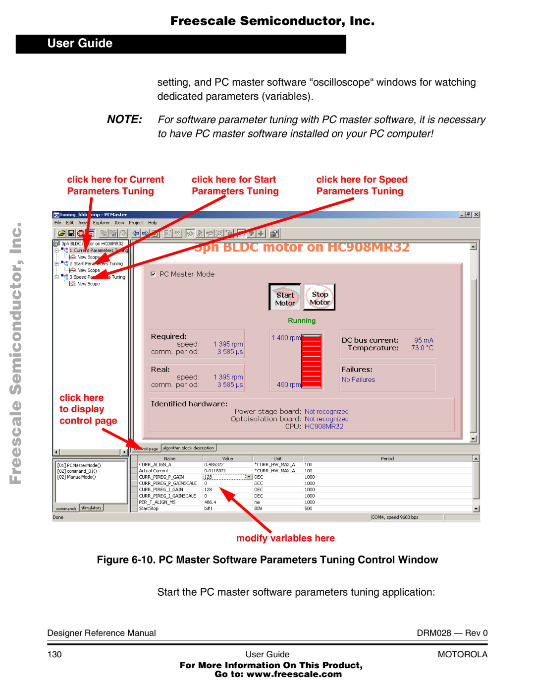 Motorola M68HC08 manual To have PC master software installed on your PC computer 