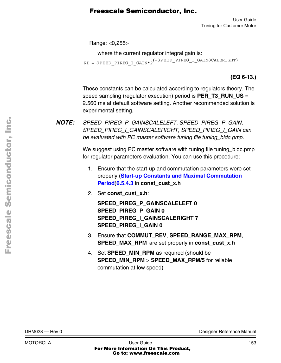 Motorola M68HC08 manual User Guide 153 