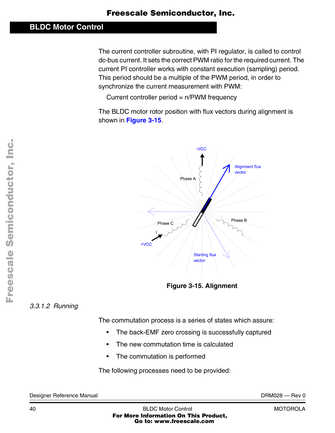 Motorola M68HC08 manual Alignment, Running 