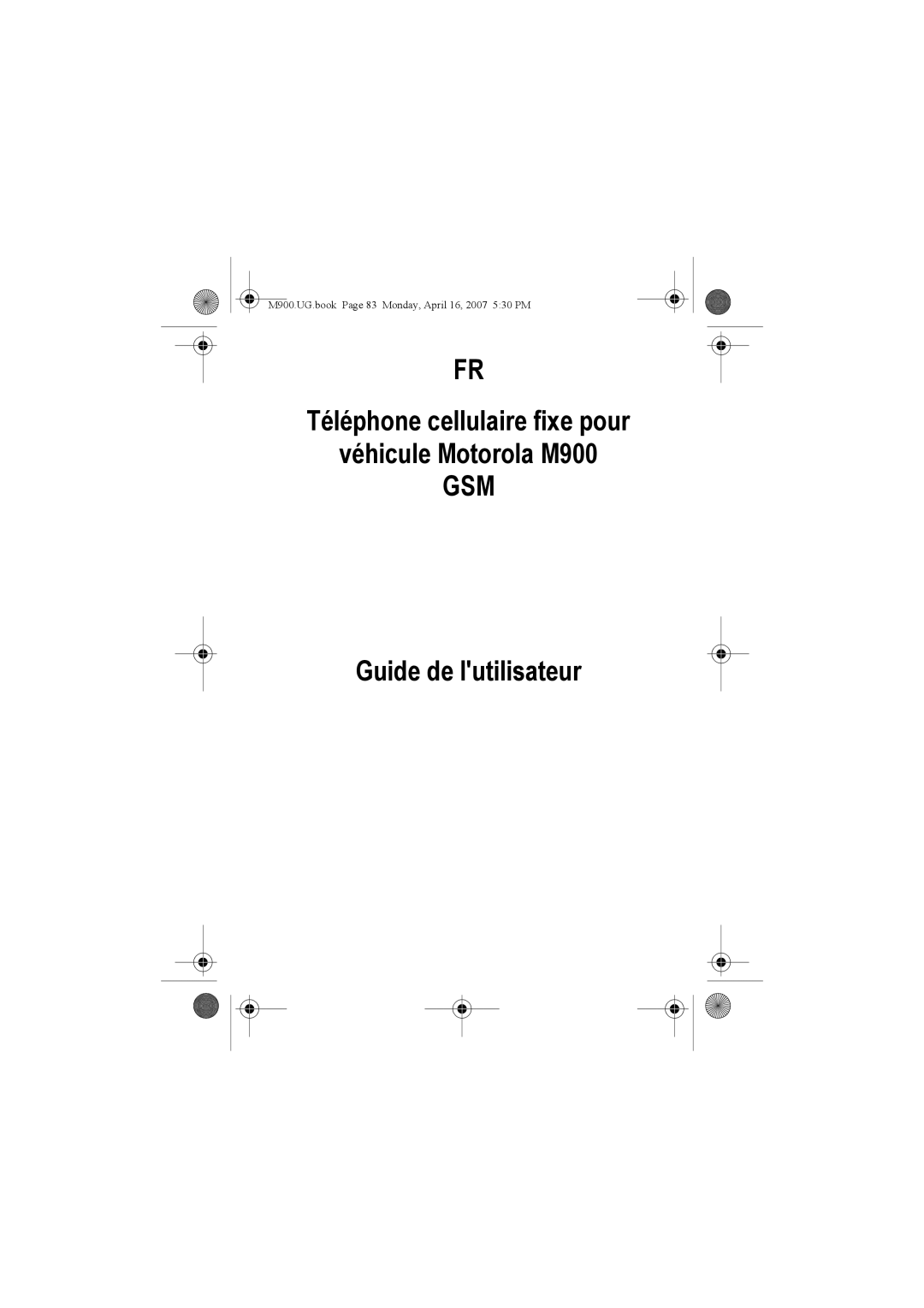 Motorola M900 manual Gsm 